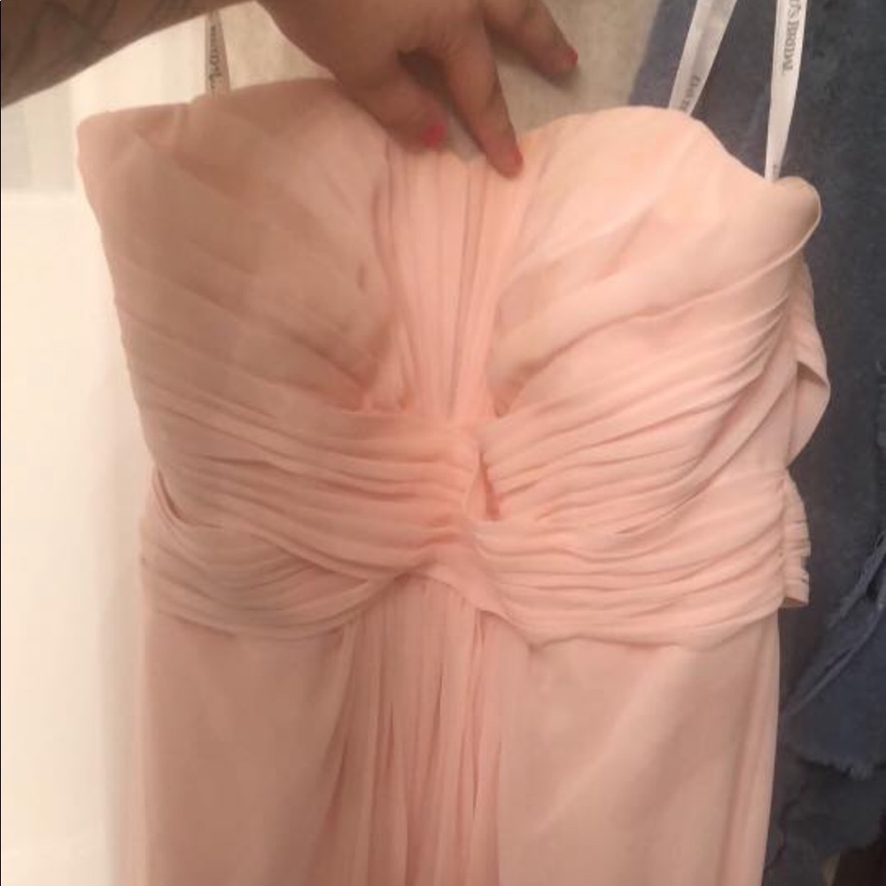 David’s bridal strapless dress